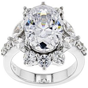 Oval Bella Sterling Ring — Size 10